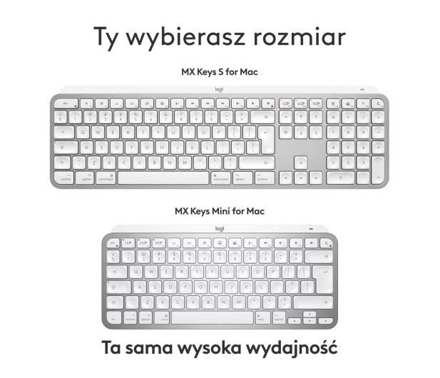 Logitech MX Keys S for Mac Jasnoszary - 1261399 - zdjęcie 16